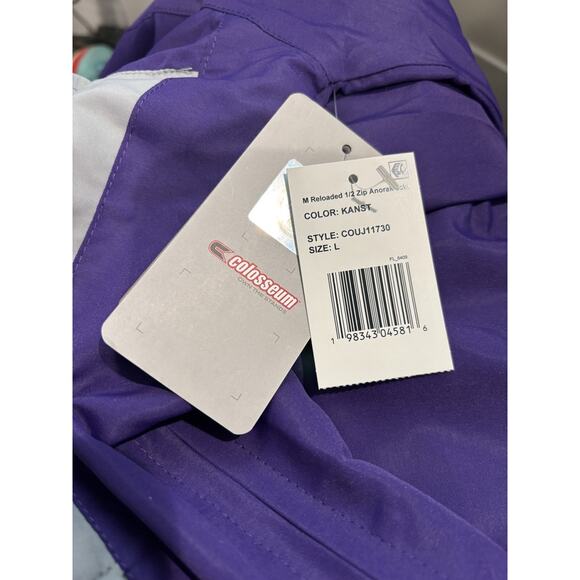 Colosseum Kansas State Wildcats Purple Reloaded Anorak Half-Zip Jacket Large - Picture 4 of 6